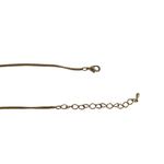 Gold Tone Geometric V Open Circle Long Chain Necklace Photo 7