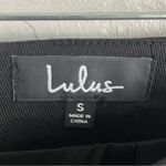 Lulus Black Don’t Stop The Party Embroidered Hidden Mini Skirt, Size Small Photo 2