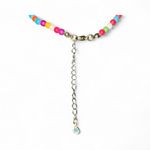 Boutique Colorful Beaded Necklace‎ Gold Initial K & Heart Charm Trendy Fun Fashion Photo 1