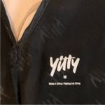 YITTY  Women's Satin Pretty Mini Robe Size Medium Iconic Black Photo 5