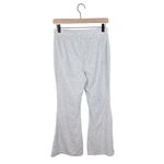 Aerie  Groove On Rib Velour Flare Pant Women's Size Small Light Grey High Waist Photo 2