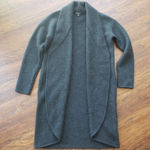 James Perse  Dark Gray 100% Cashmere Knit Soft Cozy Long Open Cardigan Size 3 Photo 0
