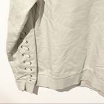 All Saints Size Small Grey Cotton Yara Laced Crewneck Sweatshirt Photo 2