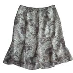 Brown & Ivory Paisley Vintage Flared Mini Skirt Size XS Photo 1