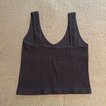 Free People Women's Black Ribbed seamless Tank Top Photo 1
