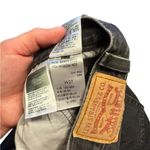 Levi's  Charcoal High Waist Distressed Jean Shorts Photo 6