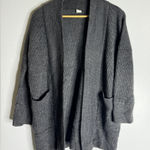 J.Crew  Snap Gray Wool Alpaca Blend‎ Open Cardigan Sweater CP Photo 0