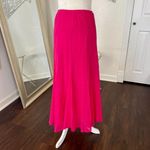 Ruby Road Fairy Coquette Bright Pink Cotton Flowy Full Midi Maxi Skirt 10 / M Photo 3