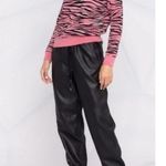 Stella McCartney Kira Faux Leather Sweatpants Jogger Pants Womens Size 34 / US 0 Photo 4