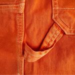 BDG  Urban Outfitters Tangerine Orange Distressed Denim Utility Shorts Size 25 Photo 7