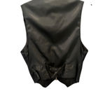 Charlotte Russe Vintage 90's  Genuine Leather Black Vest Women's Size Large Photo 4