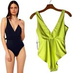 ONIA Bathing Suit Women Small Yellow Citron Neon Michelle One Piece Swimsuit NWT Photo 1