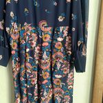 Boden Belgrave Jumpsuit Silk Navy Flourish Scatter Blue Size 6 Photo 8