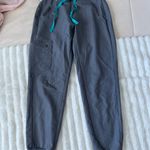 FIGS technical collection gray teal jogger scrub pants Photo 3
