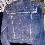 Custom Bling Jean Jacket Black Size M Photo 13