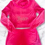 Juicy Couture 🔥 Bling Velour Tracksuit Hoodie & Pants Set Pink Party Y2K Size XL Photo 0