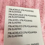 Free People  Pink Bobble Knit Turtleneck Mockneck Sweater Size Small Cozy Boho Photo 9