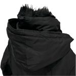 The Kooples NWT Memory Sweet Black Hooded Faux Fur Parka Women’s Size Small Photo 7