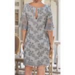 Sundance  Dress Color silver Sz Large cocktail elegant mother of bride short 
New Photo 1