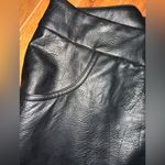 Princess Polly Black Vegan Leather Zip Front Shorts 10 Photo 3