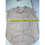 Jordan Alex & Linen Tshirt Short Sleeve Blouse Top Size L Ivory Photo 3