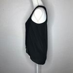 Club Monaco  Women's Black Linen Crochet Sleeveless Blouse Size Small Photo 3