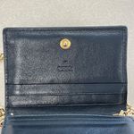 Gucci  Calfskin Diagonal Striped Zumi Chain Wallet - Black Beige - Preloved Photo 7