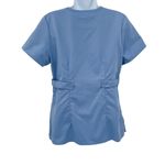 Grey's Anatomy New 3 Pocket Mock Wrap Scrub Top Style 4153 Ciel Blue Small Photo 2
