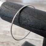 Vintage Bracelet/Bangle Thin Silver Tone Cable Like Design Photo 0