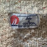 Isle of Cotton Vintage 100% Cotton Size M Off White Textured Knit Vest USA Made Size M Photo 2