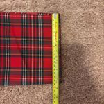 Brandy Melville NWT  John Galt Red Blue Green Plaid High Rise Kim Pants Christmas Photo 5