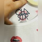 Chaser  white top with lips print Photo 1