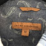 Jachs  Girlfriend Blue Plaid Button Down Shirt Photo 7