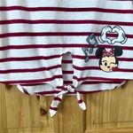 Disney Vintage  Destinations scoop neck tie front crop tee M Photo 4