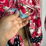 Jovie Women’s boho oversized Floral and Polka Dot Coat size L Red Size L Photo 5