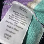 Talbots Lavender & Mint Striped Round Neck Lightweight Long Sleeve Knit Top SP Photo 5