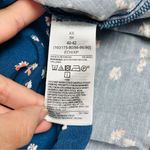 Gap ‎ Blue Tiered Sleeveless Top, Size XS, beautiful white peach flowers Photo 6