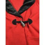 Ralph Lauren Lauren  Cardigan Sweater Womens Petite Large Red Black Toggle Cotton Photo 3