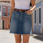 Silver Jeans  Denim Blue Women's Skirt Size 8 Photo 0