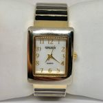 Gruen women’s quartz analog wrist watch gold black tone 26mm case MOP dial runs Photo 0