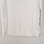 Bobi  White Cowl Neck Waffle Knit Top NWT Medium Revolve Thermal Knit Comfy Top Photo 2