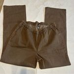 Diane Gilman Brown Casual Pants  VTG Elastic Waist Bootcut Flare XL Photo 1