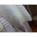 Calvin Klein Jeans ivory funnel neck flare sleeve cable stitch M NWT $69.50 Size M Photo 3