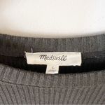 Madewell  Womens Ribbed Crewneck Long-Sleeve Tee Green Size L NT761 Photo 3