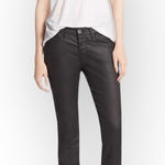 new 3x1 NYC ☏ Retro Coated Track Pant Joggers Jeans ☏ Black 24 ☏ Fashion Forward Photo 0