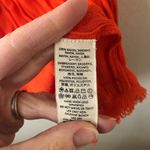 Free People  Diamond Embroidered Red Boho V Neck Top - Size XS Photo 6