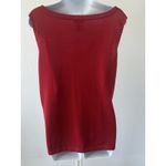 ESCADA Red Knit Silk Wool Blend Tank Top, Quiet Luxury, Sz: 42 (B38) Size 12 Photo 2