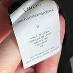 Vince  • Solid Black V Neck Fit Flare Pockets Mini Dress Photo 10