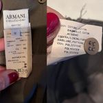 Armani Collezioni VINTAGE Skirt Green A-Line Italy TG 46 US 10 Cotton 90s Y2K Photo 2