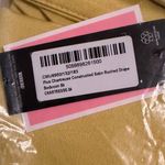 Pretty Little Thing NWT  Chartreuse CONSTRUCTED SATIN RUCHED DRAPED SKIRT Sz 20 Photo 6